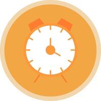 alarma reloj plano multi circulo icono vector