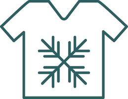 Tshirt Line Gradient Round Corner Icon vector