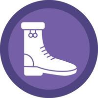 Rain Boots Glyph Multi Circle Icon vector