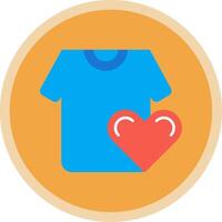 Favorite Flat Multi Circle Icon vector
