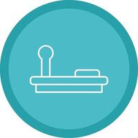 Joystick Line Multi Circle Icon vector
