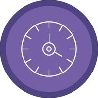 Clock Line Multi Circle Icon vector