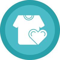 Favorite Glyph Multi Circle Icon vector