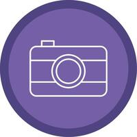 Old Came Line Multi Circle Icon vector