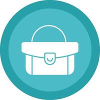 Woman Bag Glyph Multi Circle Icon vector