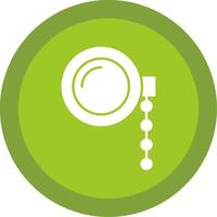 Monocle Glyph Multi Circle Icon vector