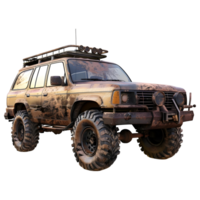 AI generated Modern Armor Jeep Vintage on Transparent background - Ai Generated png