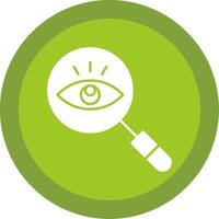 Observation Glyph Multi Circle Icon vector