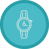 Wristwatch Line Multi Circle Icon vector