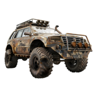 AI generated Modern Armor Jeep Vintage on Transparent background - Ai Generated png