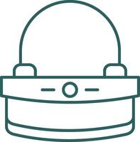 Clutch Line Gradient Round Corner Icon vector