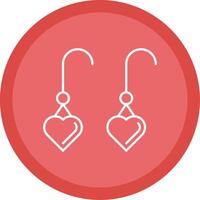 Earrings Line Multi Circle Icon vector