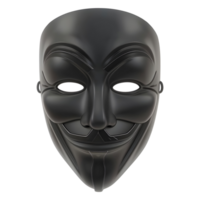 AI generated Anonymous Face Mask on Transparent background - Ai Generated png