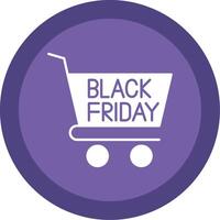 Black Friday Glyph Multi Circle Icon vector