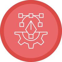Creative Process Line Multi Circle Icon vector