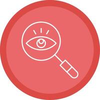 Observation Line Multi Circle Icon vector