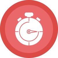 Stopwatch Glyph Multi Circle Icon vector