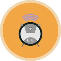 Wifi plano multi circulo icono vector