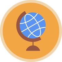 Globe Flat Multi Circle Icon vector