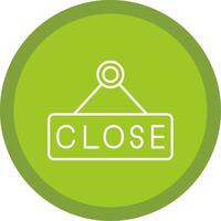 Close Line Multi Circle Icon vector