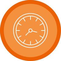 Clock Line Multi Circle Icon vector