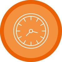 Clock Line Multi Circle Icon vector