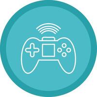 Joystick Line Multi Circle Icon vector