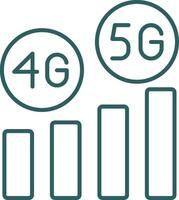 High Speed Line Gradient Round Corner Icon vector