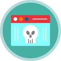 Webpage Flat Multi Circle Icon vector