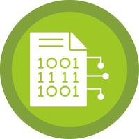 Encryption Data Glyph Multi Circle Icon vector