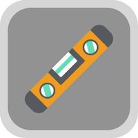 Spirit Level Flat Round Corner Icon vector