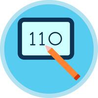 Digital Art Flat Multi Circle Icon vector