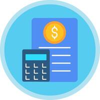 Budget Flat Multi Circle Icon vector