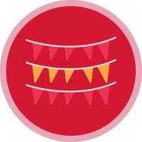 Decoration Flat Multi Circle Icon vector