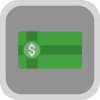 Payment Voucher Flat Round Corner Icon vector