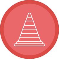 Cone Line Multi Circle Icon vector