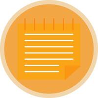 Notes Flat Multi Circle Icon vector