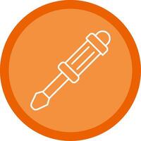 Screwdriver Line Multi Circle Icon vector