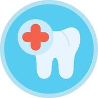 Dental Flat Multi Circle Icon vector