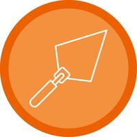 Trowel Line Multi Circle Icon vector