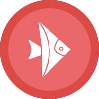 Fish Glyph Multi Circle Icon vector