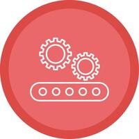 Setting Line Multi Circle Icon vector