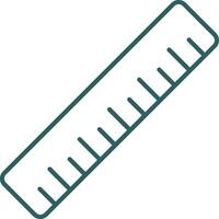 Ruler Line Gradient Round Corner Icon vector