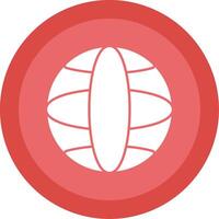 Global Glyph Multi Circle Icon vector