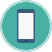 Mobile Phone Flat Multi Circle Icon vector
