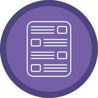 List Line Multi Circle Icon vector