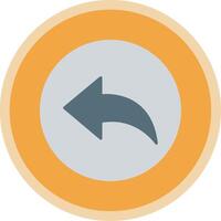 Previous Flat Multi Circle Icon vector