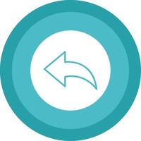 Previous Glyph Multi Circle Icon vector