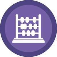 Abacus Glyph Multi Circle Icon vector