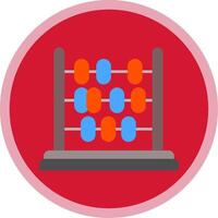 Abacus Flat Multi Circle Icon vector